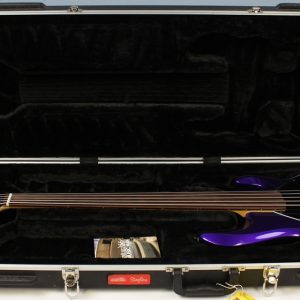 2017 Ernie Ball Music Man StingRay-5 H 5-String Fretless Bass, Firemist Purple, USED - Image 16