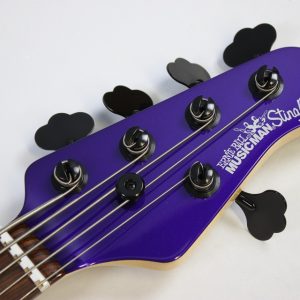 2017 Ernie Ball Music Man StingRay-5 H 5-String Fretless Bass, Firemist Purple, USED - Image 14