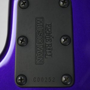 2017 Ernie Ball Music Man StingRay-5 H 5-String Fretless Bass, Firemist Purple, USED - Image 11
