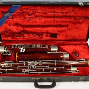 Vintage Linton Wooden Bassoon by Schreiber, Made in Germany, Offered as is for Parts of Repair