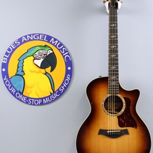 2019 Taylor Custom 414ce V-Class Special-Edition Grand Auditorium Acoustic-Electric Guitar, Shaded Edge Burst, USED